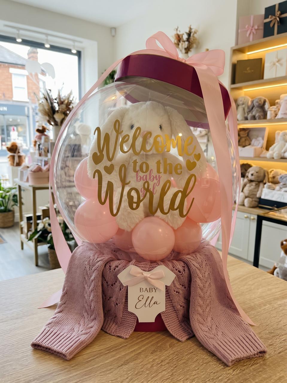 Welcome Baby Bunny Bobo gift by Nova Curated
